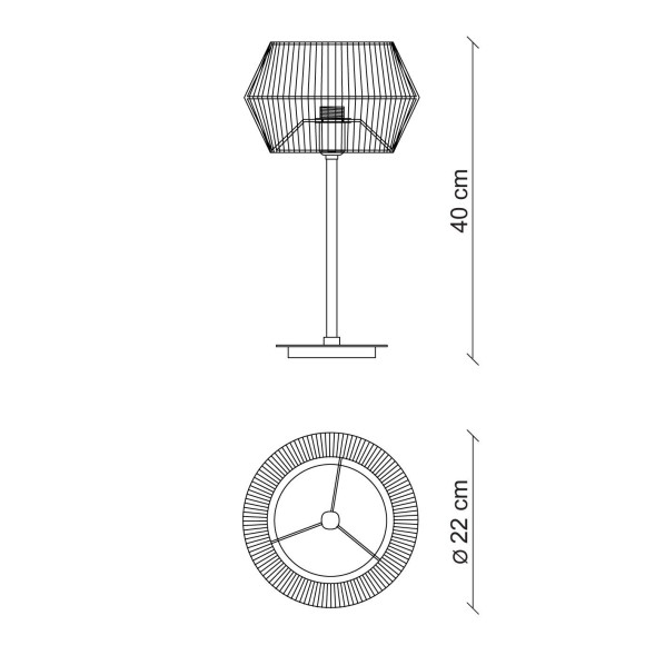 Настольная лампа Baga Bespoke Novecento N15O3