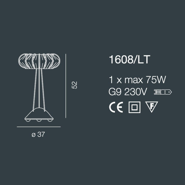 Настольная лампа Bellart Moon 1608/LT 05/P06