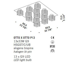 Потолочный светильник De Majo OTTO X OTTO P13 0OTTO0P90