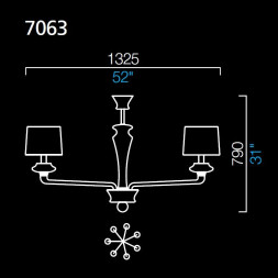 Люстра Barovier&Toso Saint Germain 7063/OO/NO