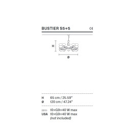 Люстра Masiero Bustier S5+5 V60