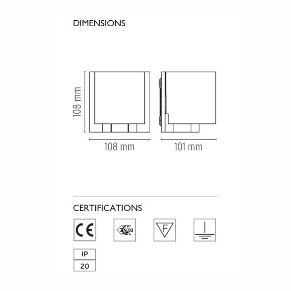 Настенный светильник Flos Tilee F7460009