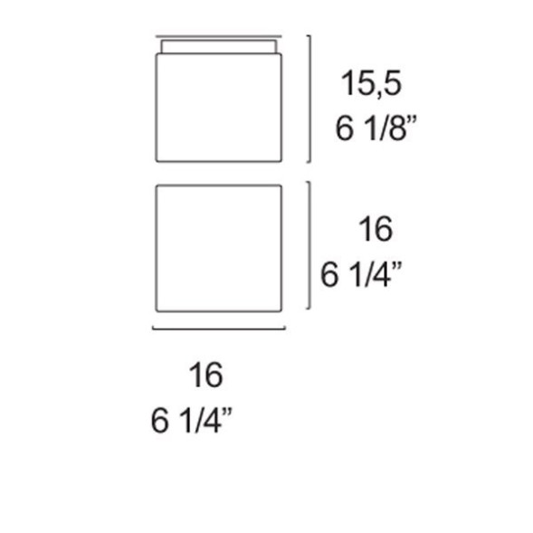 Настенный светильник Leucos Cubi P-PL 16 0001788