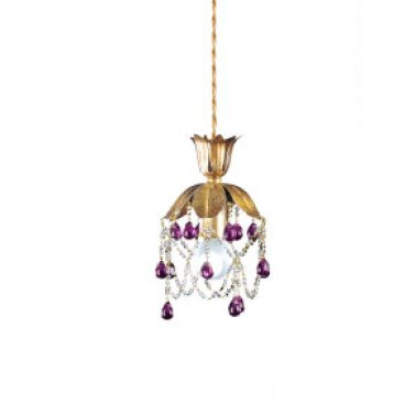 Подвесной светильник Renzo Del Ventisette &quot;Sinuosa&quot; SV 13963/1 purple DEC. 055