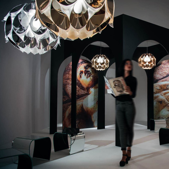 Подвесной светильник Slamp Flora SUSPENSION M SILVER FLO85SOS0002S_000