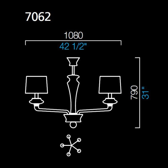 Потолочная люстра Barovier&amp;Toso Saint Germain 7062/LQ/NN