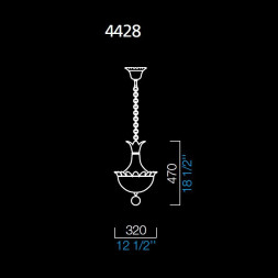 Подвесной светильник Barovier&amp;Toso Fanali veneziani 4428/DO