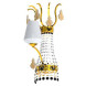 Бра Beby Group Charming beauty 0250A01 Gold White White gold leaf