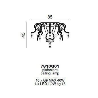Потолочный светильник Beby Garden Party 7810Q01 Gold Golden Portofino SW Silver Night