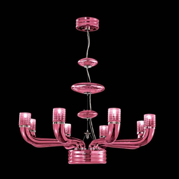 Люстра Beby Group Diadema 5450B02 Chrome Fuchsia Venice