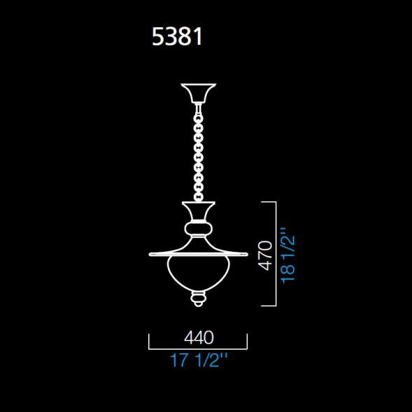 Подвесной светильник Barovier&amp;Toso Fanali veneziani 5381/DO