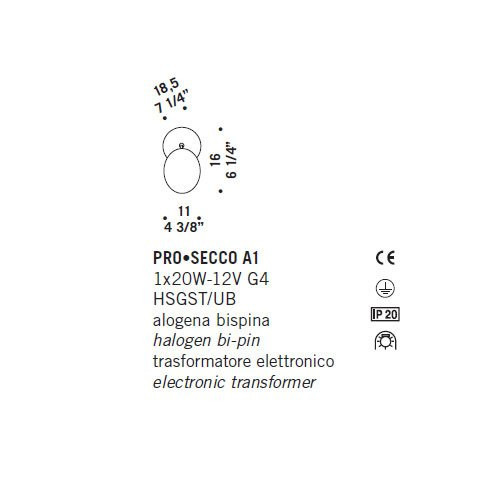 Бра De Majo PRO–SECCO A1 0PROS0A10