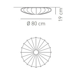 Настенно-потолочный светильник Axo Light Muse PL MUSE 80 BL PLMUSE80BLXXE27