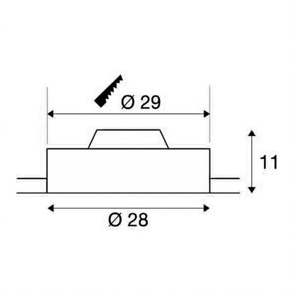 Встраиваемый светильник SLV Medo 135000