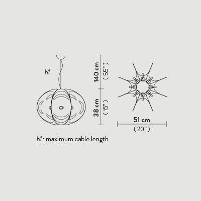 Подвесной светильник Slamp Atlante SUSPENSION ATL14SOS0001F_000