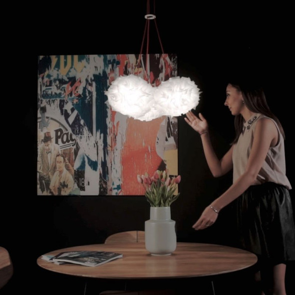 Подвесной светильник Slamp Veli SUSPENSION MINI TRIO COUTURE VEL78SOS1300BW000