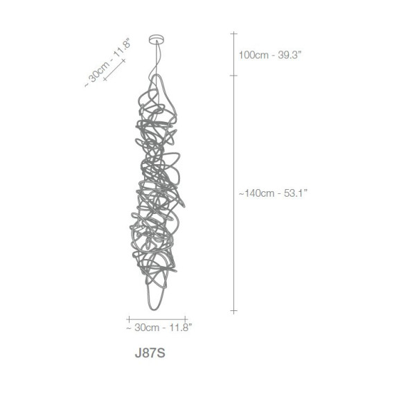 Подвесной светильник Terzani Doodle J87S M4 C8