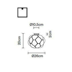 Потолочный светильник Fabbian Cloudy F21 E03 71