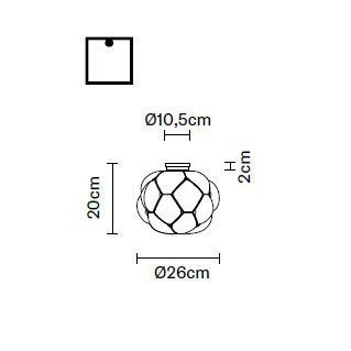 Потолочный светильник Fabbian Cloudy F21 E03 71