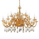 Люстра Euroluce Toochic L12+6+6 Gold Amber