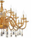 Люстра Euroluce Toochic L12+6+6 Gold Amber