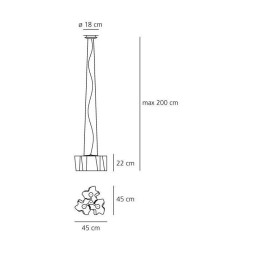 Подвесной светильник Artemide Logico sospensione mini 3x120 0698020A