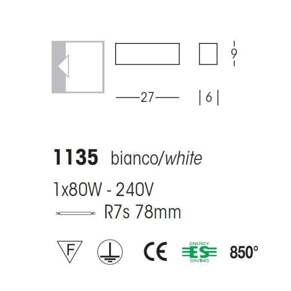 Настенный светильник Linea Light Curve 1135