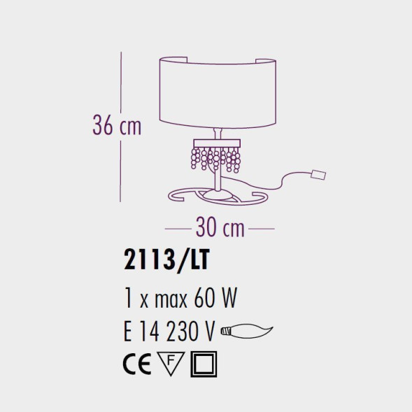 Настольная лампа Bellart Onda 2113/LT 17