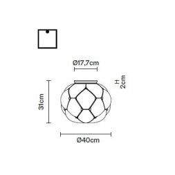 Потолочный светильник Fabbian Cloudy F21 E02 71