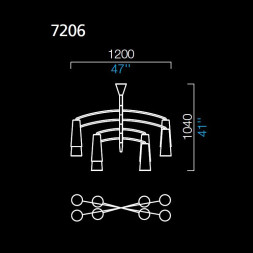 Люстра Barovier&amp;Toso Colimacon 7206/OB/OG