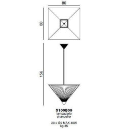 Подвесной светильник Beby Group Outdoor 5100B09 Chrome Transparent