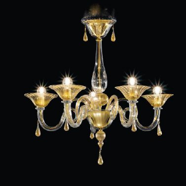 Потолочная люстра Sylcom Dolfin 1380/5 D CR.ORO