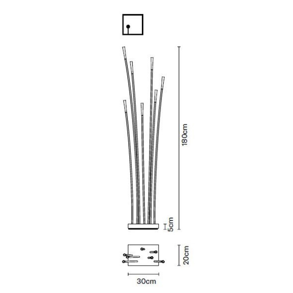 Торшер Fabbian Giunco F14C01 01