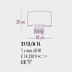 Настенный светильник Bellart Onda 2113/A1L 17