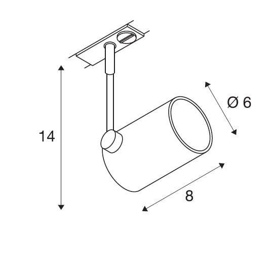 Трековый светильник SLV Bima 143442