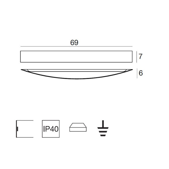 Настенный светильник Linea Light Curve 1147
