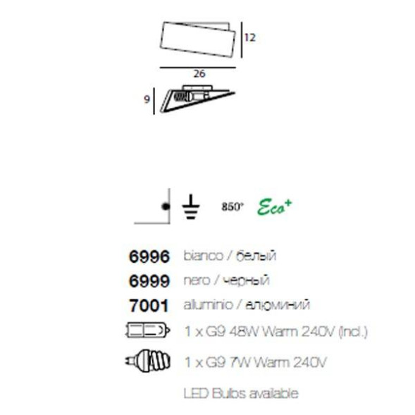 Настенный светильник Linea Light Zig Zag 7001