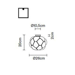 Потолочный светильник Fabbian Cloudy F21 E01 71