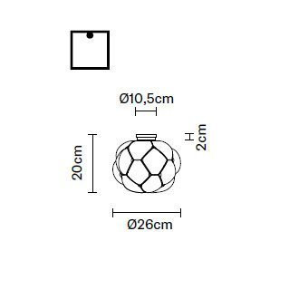 Потолочный светильник Fabbian Cloudy F21 E01 71