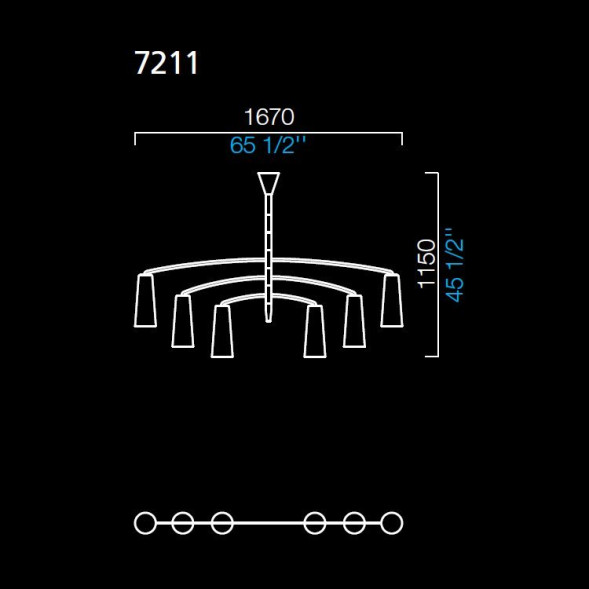 Люстра Barovier&amp;Toso Colimacon 7211/BH/CL