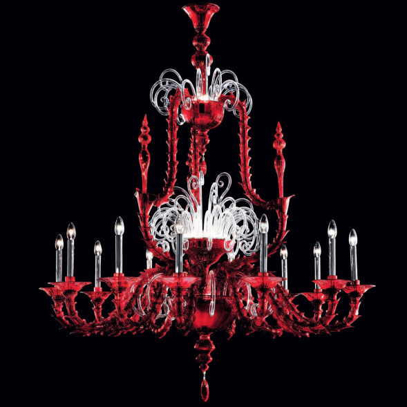 Люстра De Majo VIVALDI K12 0VIVA0K12 red