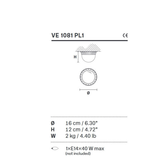 Потолочный светильник Masiero Brass &amp; spots VE 1081 PL1