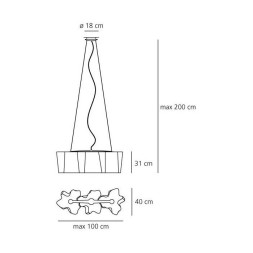 Подвесной светильник Artemide Logico sospensione 3 in linea 0455020A