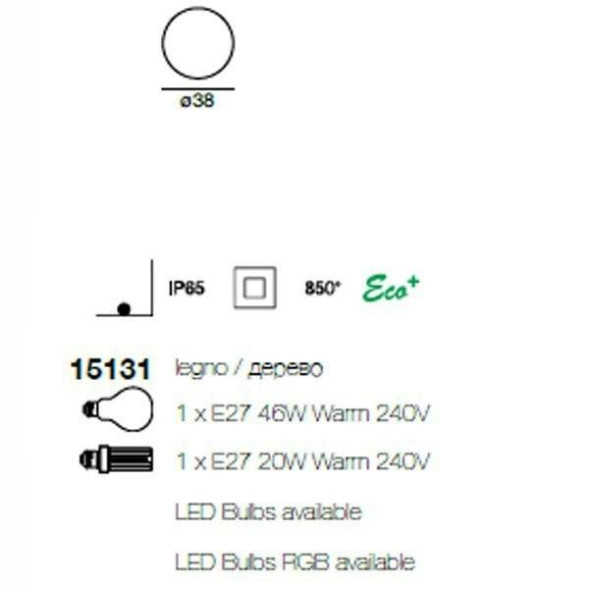 Садово-парковый фонарь Linea Light Oh! 15131
