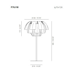 Торшер Axo Light Lightecture Plumage PT PLU 180 PTPLU180E27FUXX