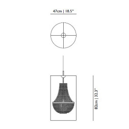 Подвесной светильник MOOOI Light shade shade 47 MOLCH-D47-A + MOLLS-D47