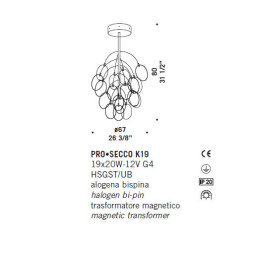 Потолочный светильник De Majo PRO–SECCO K19 0PROS0K19