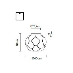 Потолочный светильник Fabbian Cloudy F21 E05 71
