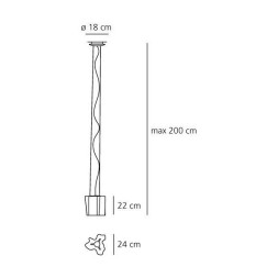Подвесной светильник Artemide Logico sospensione mini singola 0696020A