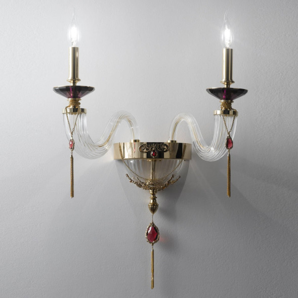 Бра Euroluce Julienne A2 Gold Clear